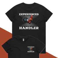XS / Black / Small Front & Large Back Design Experienced 🐔 Handler - Women's T Shirt