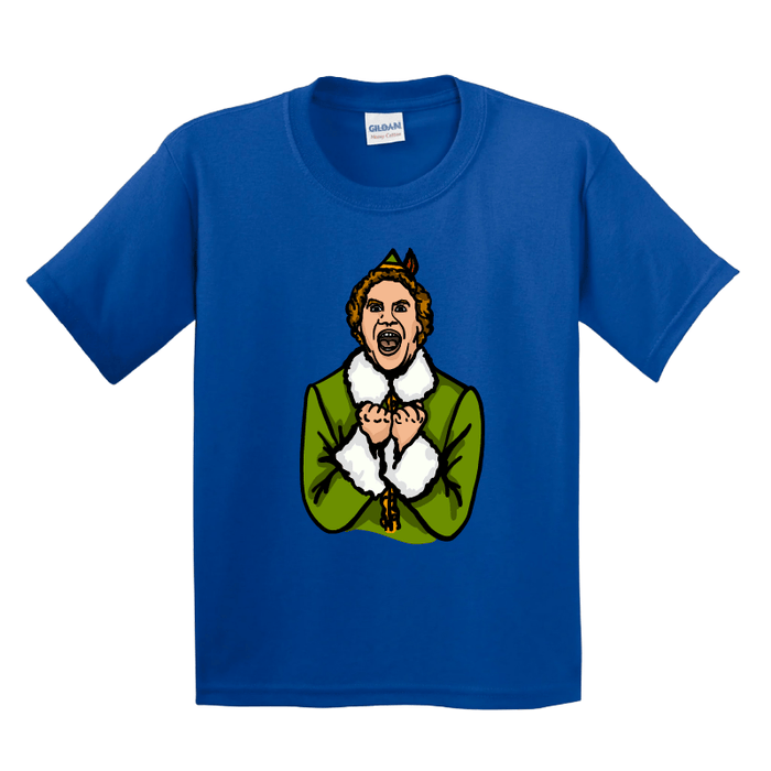XS / Blue / Large Front Design Will Ferrell Elf Christmas 🧝🎄 - Youth T Shirt