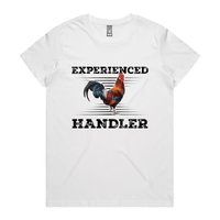 XS / White / Large Front Design Experienced 🐔 Handler - Women's T Shirt