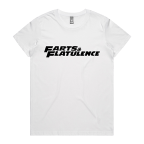 XS / White / Large Front Design Farts & Flatuence 🏆💨 - Women's T Shirt