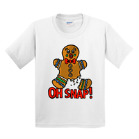 XS / White / Large Front Design Oh Snap! 🫰 - Youth T Shirt