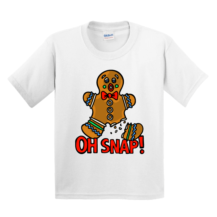 XS / White / Large Front Design Oh Snap! 🫰 - Youth T Shirt