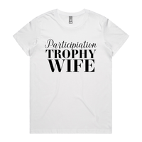 XS / White / Large Front Design Participation Wife 👩🥈 – Women's T Shirt