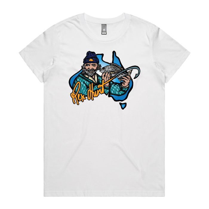 XS / White / Large Front Design Rex Hunt Fishing 🎣🛥️ - Women's T Shirt