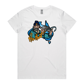 XS / White / Large Front Design Rex Hunt Fishing 🎣🛥️ - Women's T Shirt