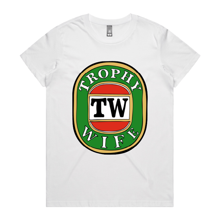 XS / White / Large Front Design Trophy Wife Victor Bravo 🍺🏆 – Women's T Shirt