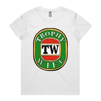 XS / White / Large Front Design Trophy Wife Victor Bravo 🍺🏆 – Women's T Shirt