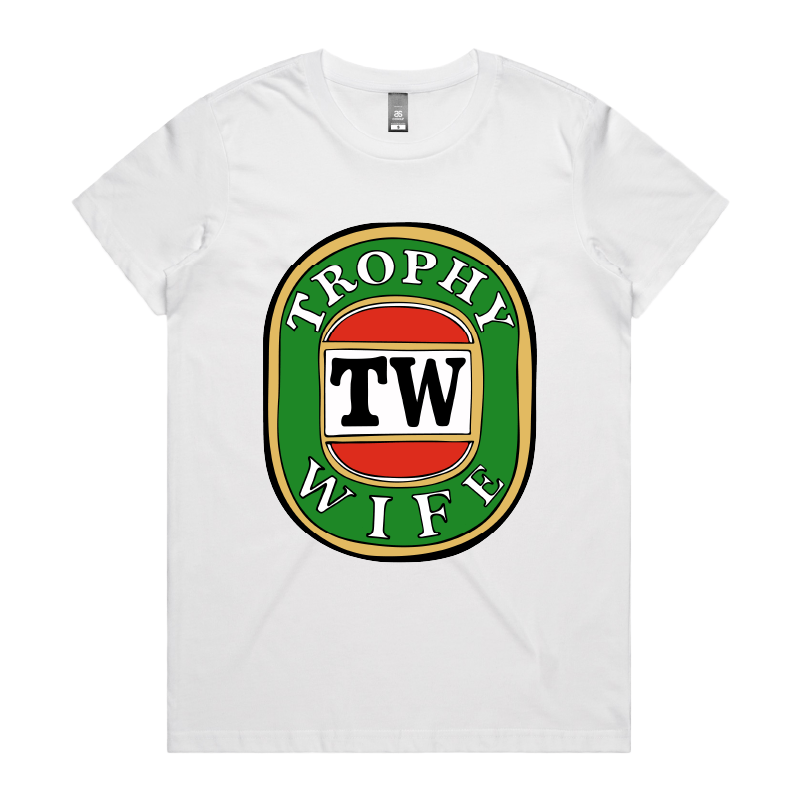 XS / White / Large Front Design Trophy Wife Victor Bravo 🍺🏆 – Women's T Shirt