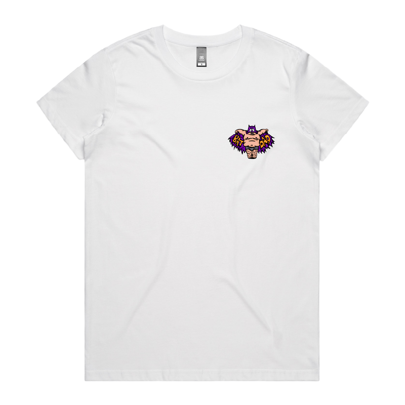 XS / White / Small Front Design Bat Dad 🦹🏻‍♂️⚾️ - Women's T Shirt