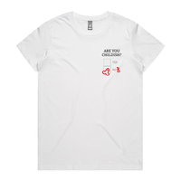 XS / White / Small Front Design Definitely Not Childish 📋🖕 - Women's T Shirt