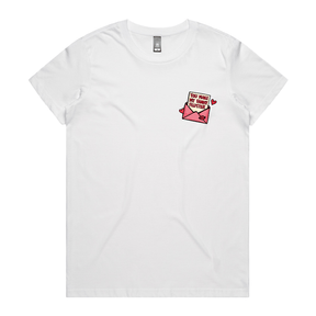 XS / White / Small Front Design Fanny Flutter 🦋 – Women's T Shirt