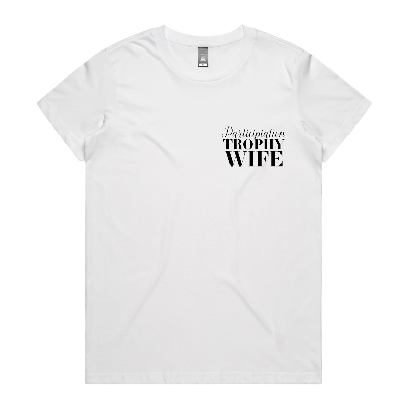XS / White / Small Front Design Participation Wife 👩🥈 – Women's T Shirt