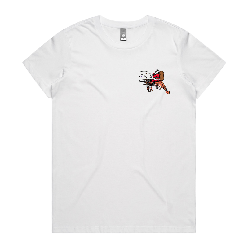 XS / White / Small Front Design Prawndolph 🦐🦌 - Women's T Shirt
