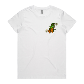 XS / White / Small Front Design Pull My Hair 🦖🦕 – Women's T Shirt