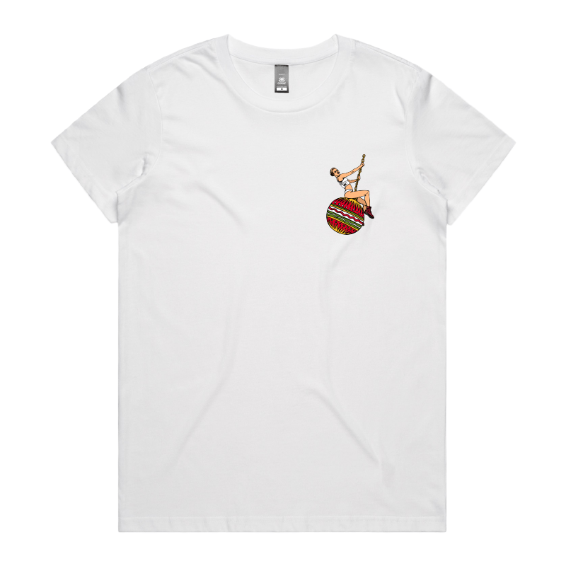 XS / White / Small Front Design Wrecking Bauble 🎄💥 - Women's T Shirt