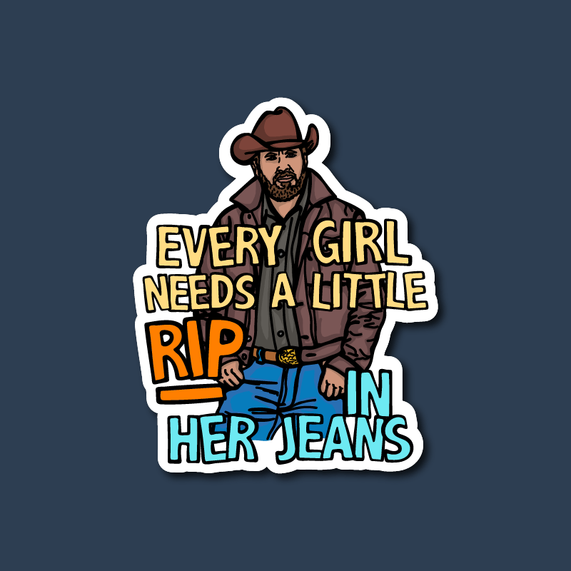 Yellowstone Rip 👖🤠 – Sticker