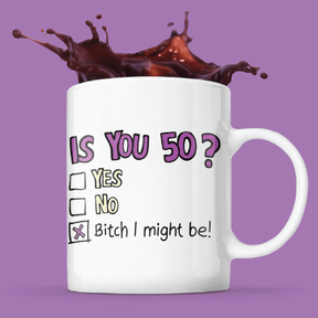 You can't ask that! 🕰️🧓 – Coffee Mug