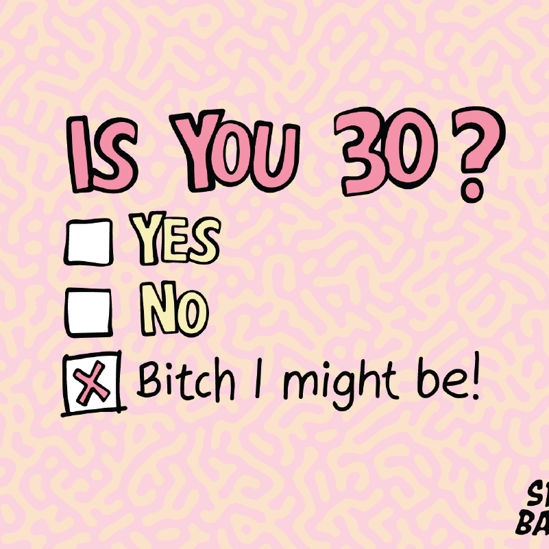 You can't ask that! 🕰️🧓 – Stubby Holder