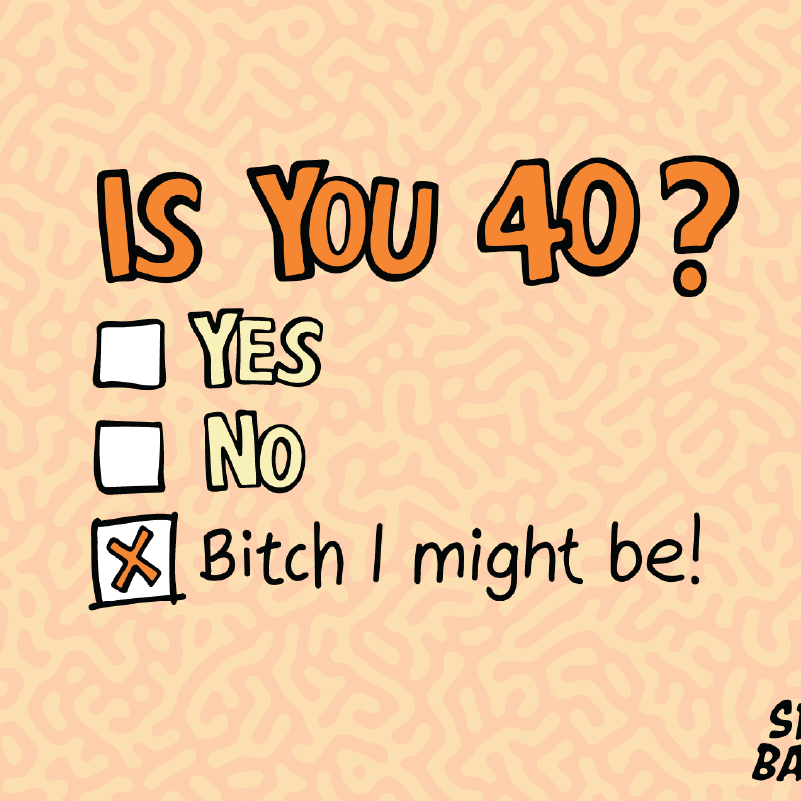 You can't ask that! 🕰️🧓 – Stubby Holder