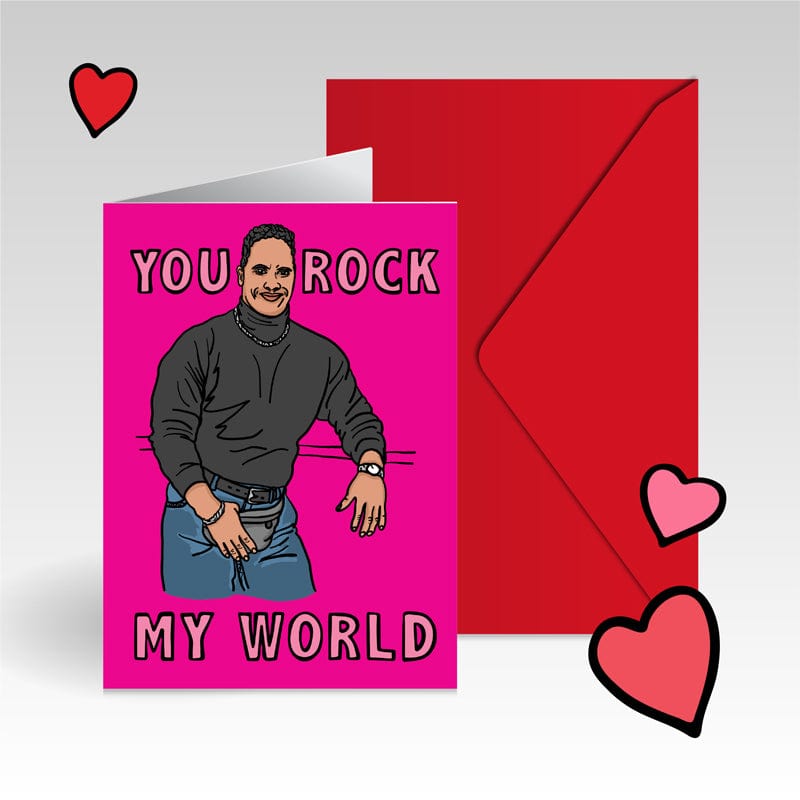 You Rock My World 👨🏾 - V-Day Card
