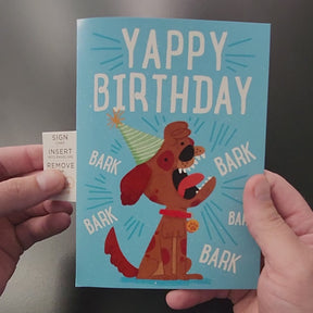 Barking Birthday 🐶🔊 - Joker Greeting Prank Card (Glitter + Sound)