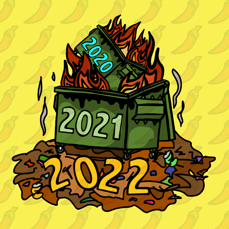 2022 Dumpster Fire 🔥 🗑️ – Unisex Hoodie