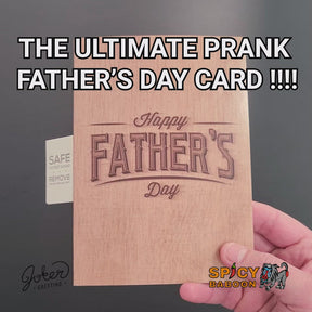 Endless Farting Father's Day Card 👨‍👦🔊 - Joker Greeting Prank Card (Glitter + Sound)