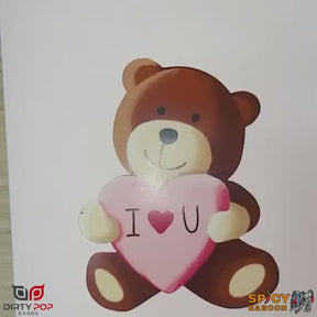 Naughty Bear 🐻 - 3D Inappropriate Greeting Card