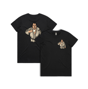 XS / Black / Small Front & Large Back Design Big Ed (90 Day Fiance) 🛺 - Women's T Shirt