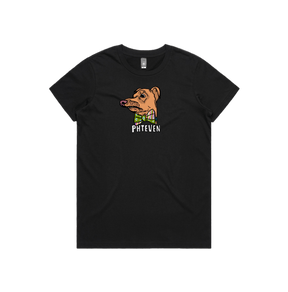 XS / Black / Large Front Design Phteven Good Boy 🐶 - Women's T Shirt