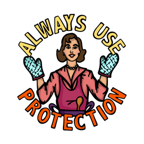 Always Use Protection 🧤 - Women's Crop Top