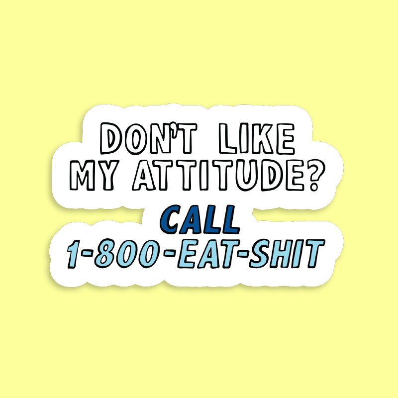 Attitude ☎️ - Sticker