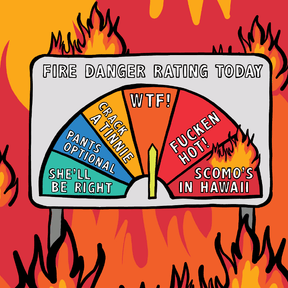Aussie Fire Danger Rating 🚒 - Stubby Holder