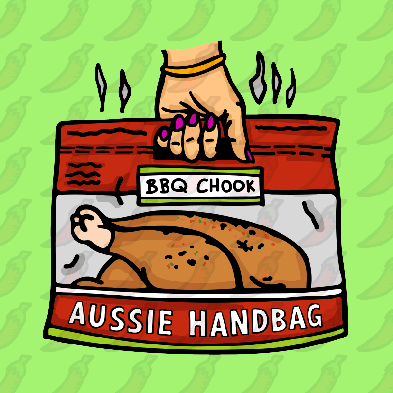 Aussie Handbag 🍗 – Women's Crop Top