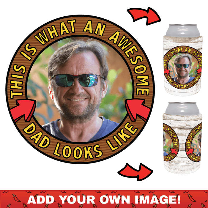 Awesome Dad ☝️ - Customisable Stubby Holder