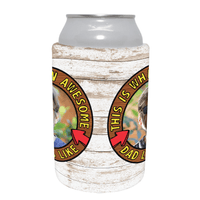 Awesome Dad ☝️ - Customisable Stubby Holder