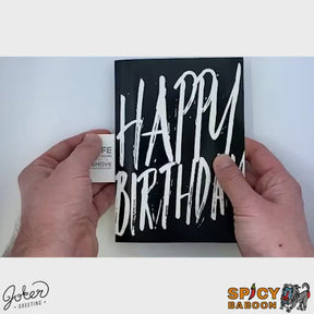 Happy Birthday Screamer 😱🔊 - Joker Greeting Prank Card (Glitter + Sound)