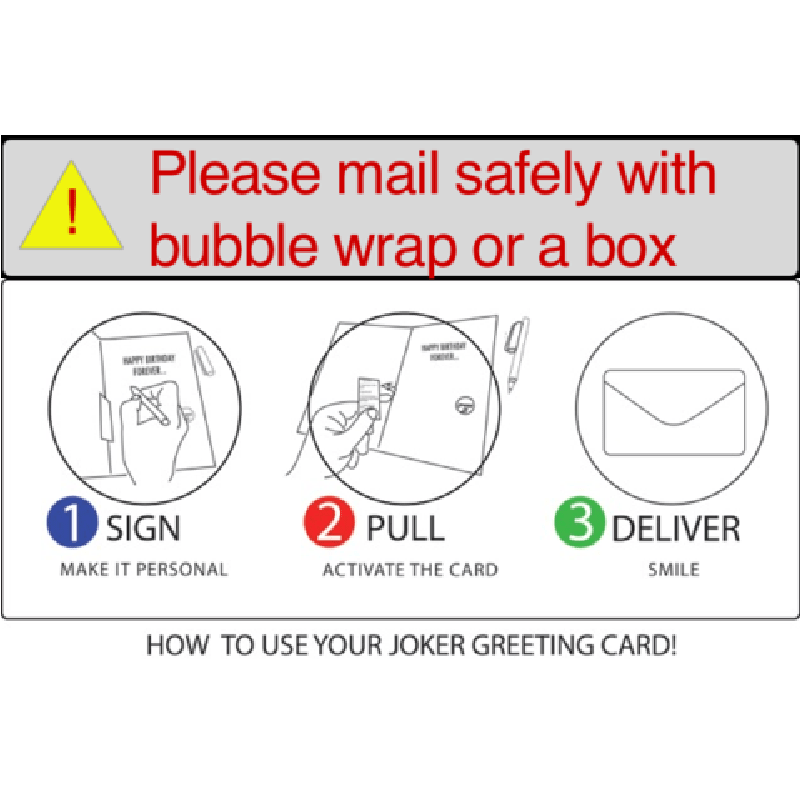Baby Shower 👼🔊 - Joker Greeting Prank Card (Glitter + Sound)