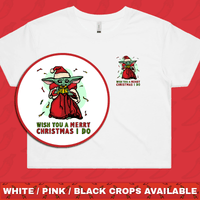 Baby Yoda Christmas 👶🎄- Women's Crop Top