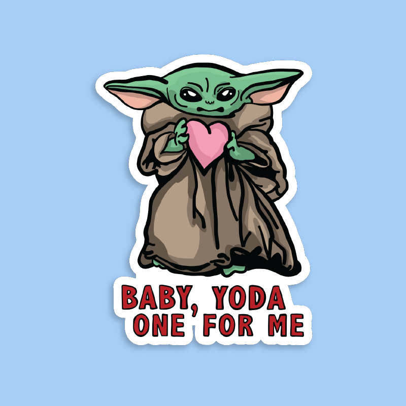 Baby Yoda Love 👽❤️ - Sticker