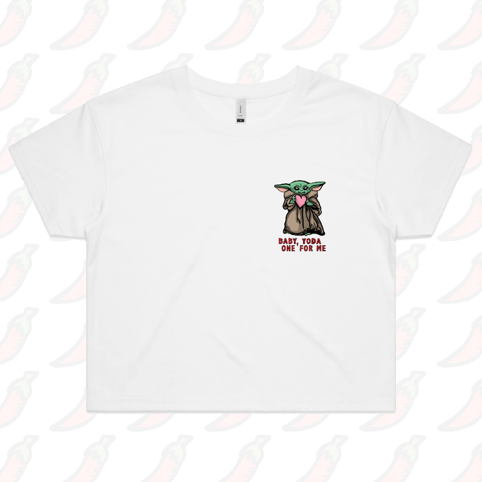 Baby Yoda Love 👽❤️- Women's Crop Top