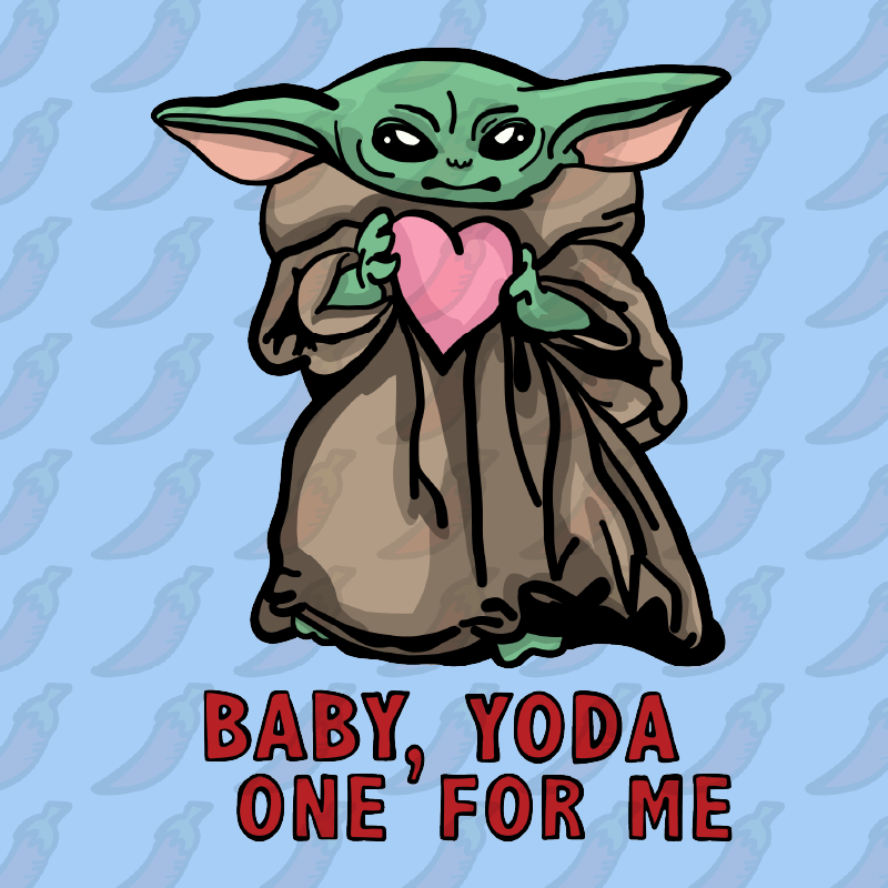 Baby Yoda Love 👽❤️- Women's Crop Top