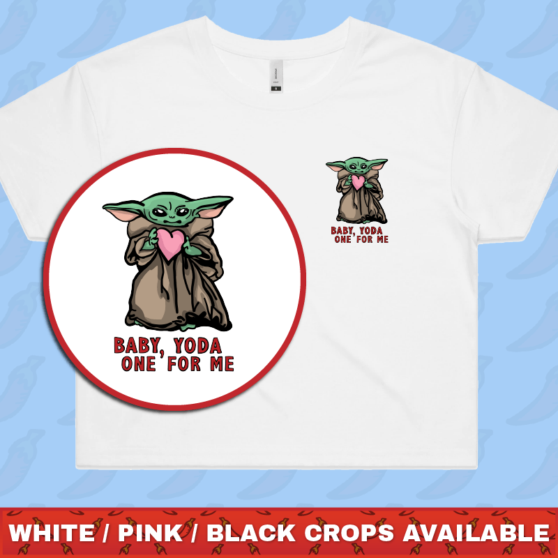 Baby Yoda Love 👽❤️- Women's Crop Top