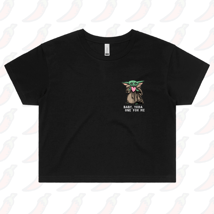 Baby Yoda Love 👽❤️- Women's Crop Top