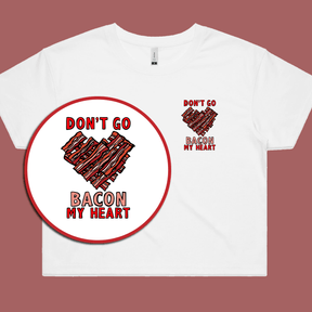 Bacon My Heart 🥓❤️- Women's Crop Top