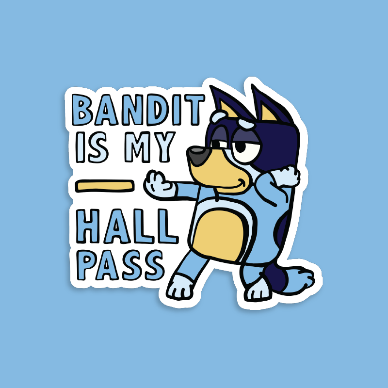 Bandit Hall Pass 🦴 - Sticker