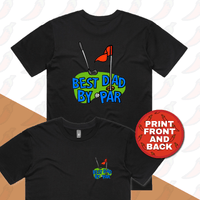 Best Dad By Par Green ⛳ - Men's T Shirt