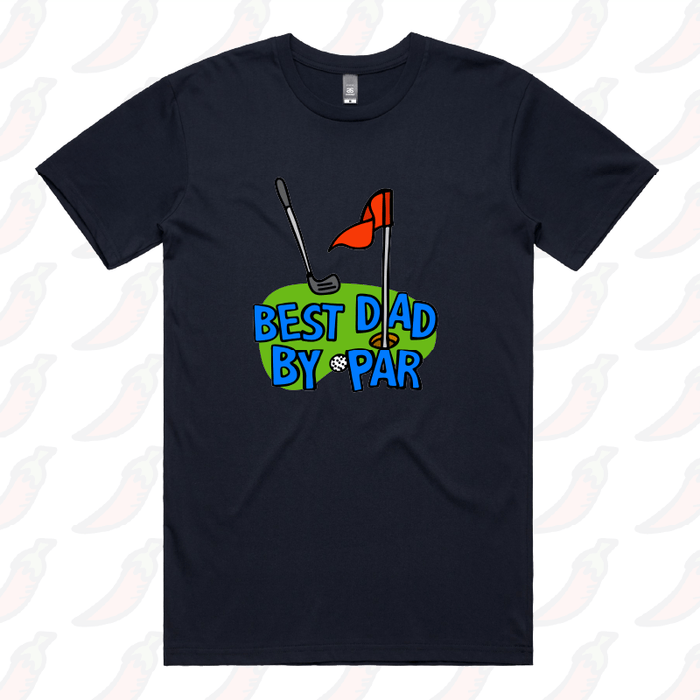 Best Dad By Par Green ⛳ - Men's T Shirt