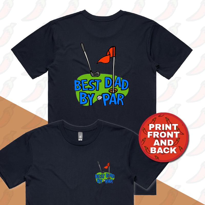 Best Dad By Par Green ⛳ - Men's T Shirt