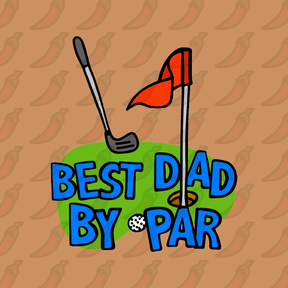 Best Dad By Par Green ⛳ - Stubby Holder